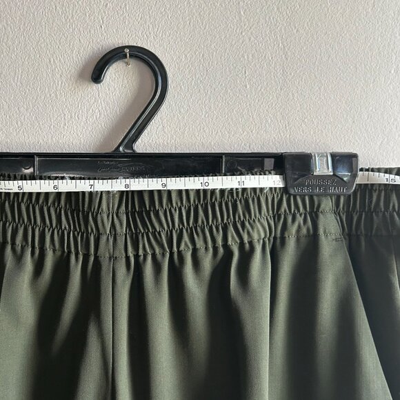 Everlane Italian wool GoWeave Easy Pant 8 Olive Green - Picture 3 of 9